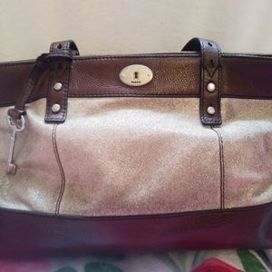 Fossil Genuine leather shoulder bag
